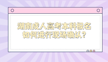 湖南成人高考本科報(bào)名