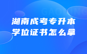 湖南成考