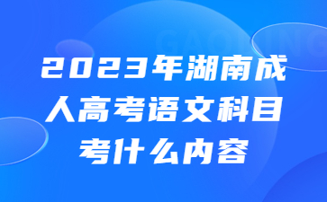 湖南成人高考